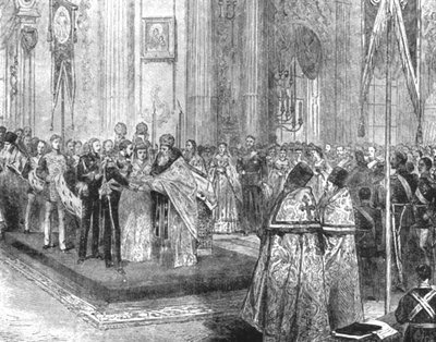 Sňatek vévody z Edinburghu s velkokněžnou Marií Alexandrovnou...1874, 1901. od Unbekannt