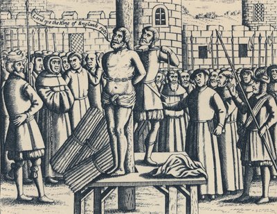 Mučednictví mistra Williama Tindalla ve Flandrech u hradu Vilvoorde, 1563, 1947 od Unbekannt