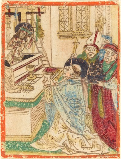 Mše svatého Řehoře, 14801490. od Unbekannt