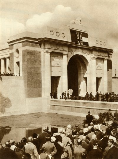Meninská brána je odhalena, Ypres, Belgie, 24. července 1927, 1935. od Unbekannt