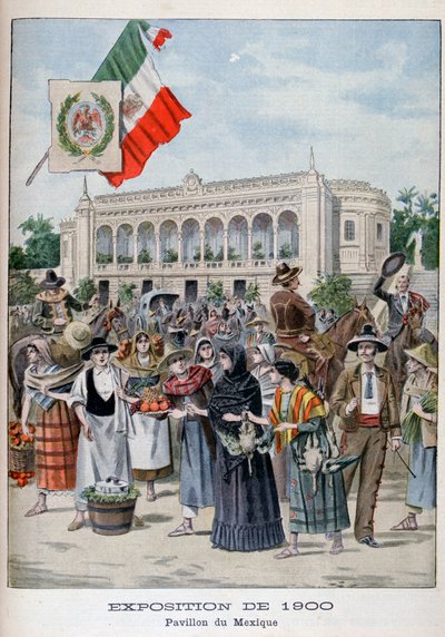 Mexický pavilon na Světové výstavě v roce 1900, Paříž, 1900 od Unbekannt