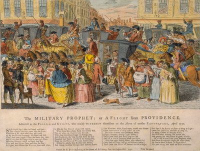 „Vojenský prorok: aneb útěk z Providence“, 1750 od Unbekannt