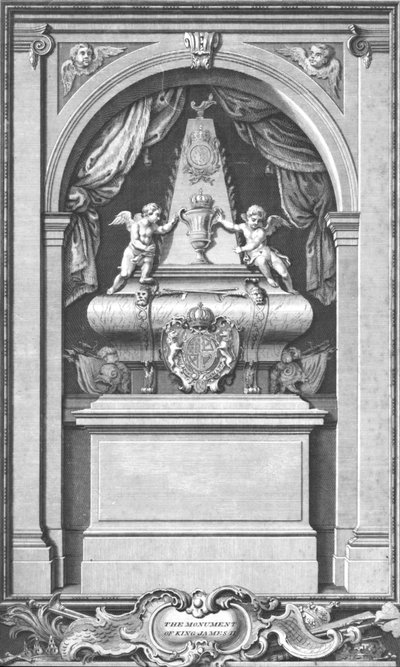 Památník krále Jakuba II. Postaven v... Paříži v roce 1703., c1753 od Unbekannt