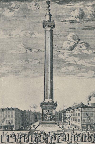 The Monument of London, c1685, 1920 od Unbekannt