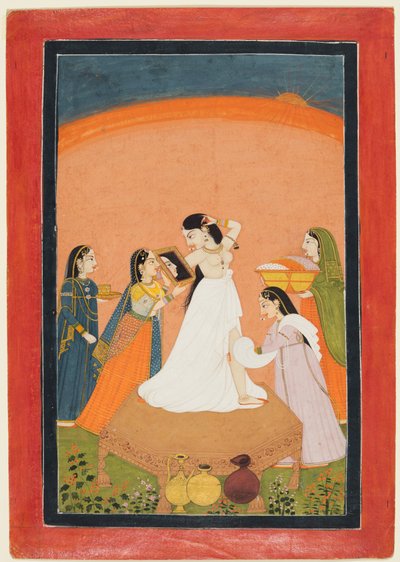 Ranní toaleta, 1810-25. od Unbekannt