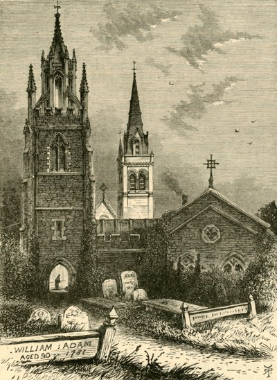 Zádušní kaple a nový kostel, Woburn, 1898. od Unbekannt