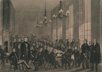 Národní shromáždění...4. února 1839 v British Coffee House. od Unbekannt