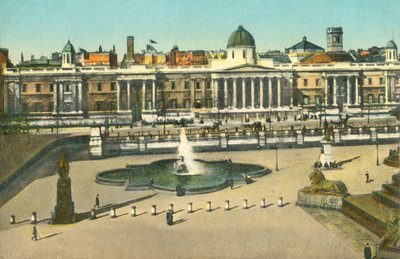 Národní galerie a Trafalgarské náměstí, Londýn, c1910. od Unbekannt