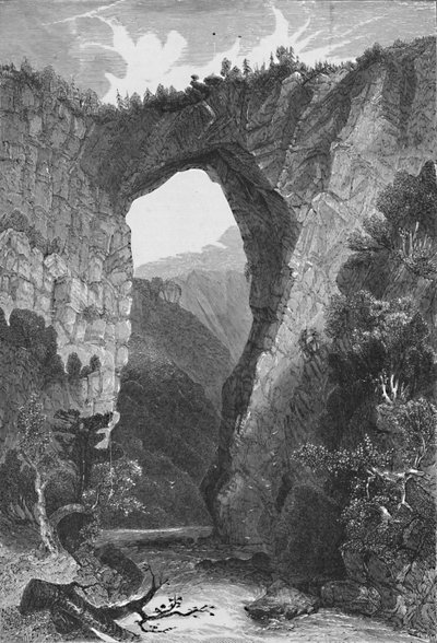 Přírodní most, Virginie, 1883 od Unbekannt