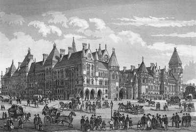 The New Law Courts, Westminster, Londýn, c1878 1878 od Unbekannt