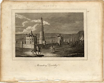 Novoděvičí klášter v Moskvě, c. 1800 od Unbekannt