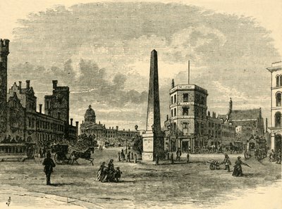 Obelisk v St. Georges Circus, c1878. od Unbekannt