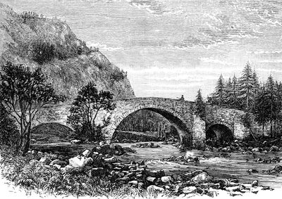 Starý most, Invercauld, Skotsko, 1900 od Unbekannt