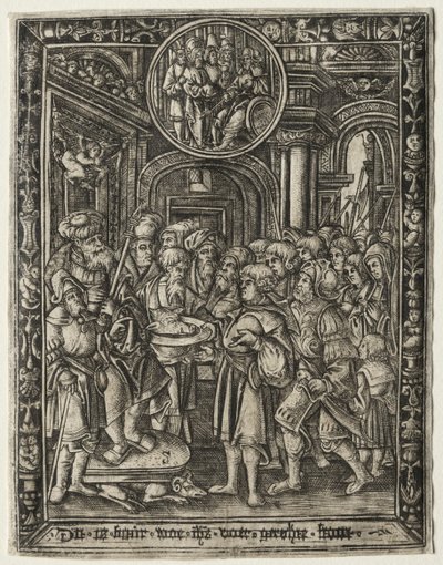 Starý král na svém trůně, c. 1520. od Unbekannt