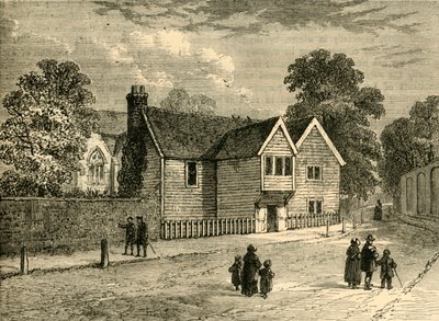 Stará fara, Stoke Newington, v roce 1858, c1876. od Unbekannt
