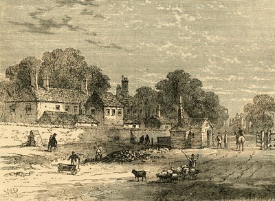 The Old Turnpike, Kensington, v roce 1820, c1876. od Unbekannt