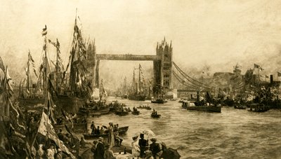 Slavnostní otevření Tower Bridge, c1894. od Unbekannt