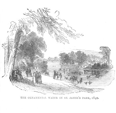 Okrasná voda v parku St. James, 1840, c1870 od Unbekannt