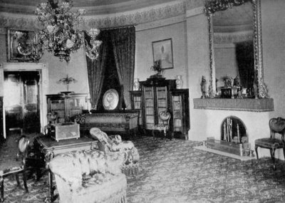 Oválný obývací pokoj v Bílém domě, Washington DC, USA, 1908 od Unbekannt