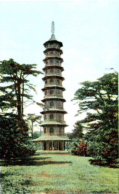Pagoda, Kew Gardens, Richmond upon Thames, Londýn, 20. století od Unbekannt