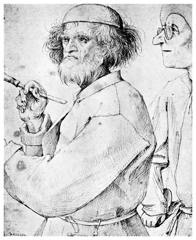 Malíř a znalec, c1565 1956 od Unbekannt