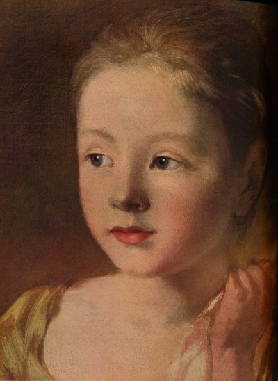 The Painters Daughters Chasing a Butterfly, detail, c1756, 1937 od Unbekannt