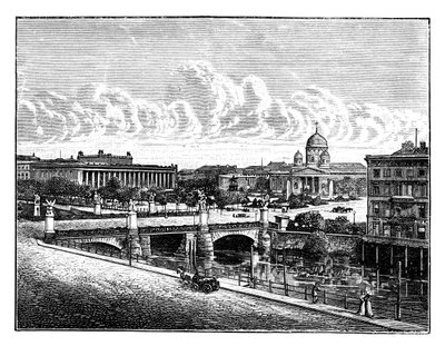 Palace Bridge and Pleasure Garden, Berlín, Německo od Unbekannt