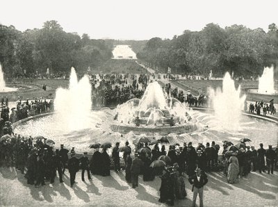 Palácové fontány, Versailles, Francie, 1895. od Unbekannt