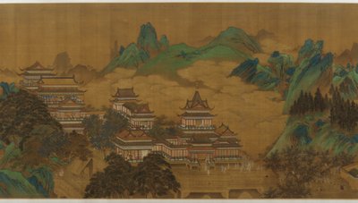Broskvový festival královny matky Západu, dynastie Ming nebo Qing, 17.–18. století. od Unbekannt