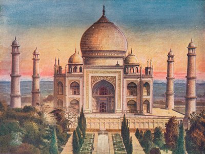 Jedinečný klenot architektury Mohammerdan: Taj Mahal v Agra, 1908. od Unbekannt