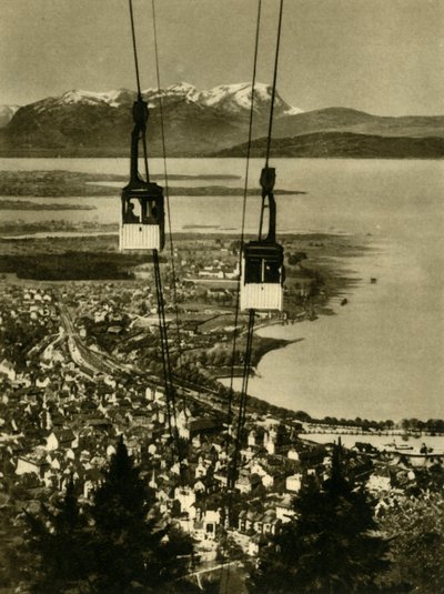 Lanovka Pfänderbahn, Bregenz, Rakousko, c1935. od Unbekannt