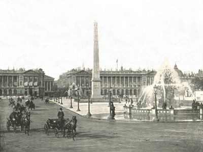 Place de la Concorde, Paříž, Francie, 1895. od Unbekannt