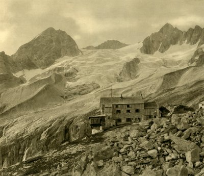 Plauener Hütte a ledovec, Zillergrund, Tyrolsko, Rakousko, c1935. od Unbekannt