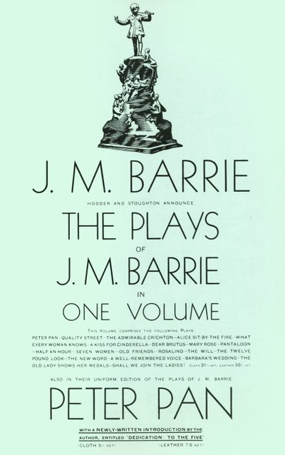 Hry J. M. Barrieho v jednom svazku, 1928. od Unbekannt