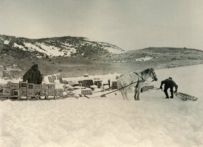 Pont Quan, který se chystá nakreslit sáňky obchodů, c1908, 1909 od Unbekannt