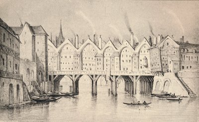 Pont St Michel v roce 1550, 1915 od Unbekannt