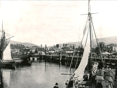 Přístav Hobart, Tasmánie, Austrálie, 1895. od Unbekannt