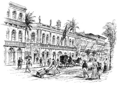 The Presidents Mansion, Rio De Janeiro, Brazílie, 1892 od Unbekannt