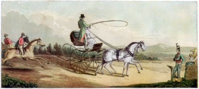Princ Regent veze paní Q na silnici do Brightonu, konec 18. nebo začátek 19. století 1890 od Unbekannt