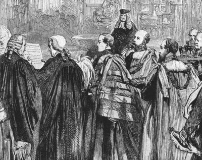 Princ z Walesu usedl poprvé do Sněmovny lordů...1863, 1901. od Unbekannt
