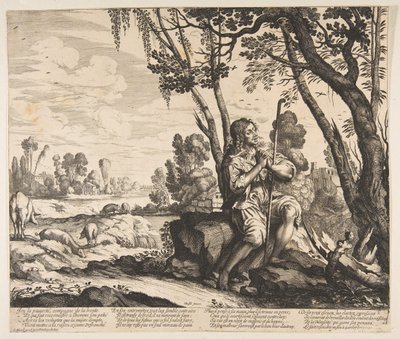 Marnotratný syn hlídající prasata, ca. 1636. od Unbekannt