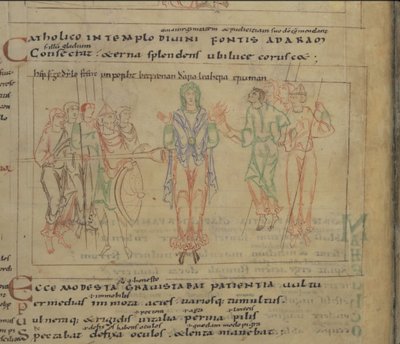 Psychomachia od Prudentia, 11. století od Unbekannt