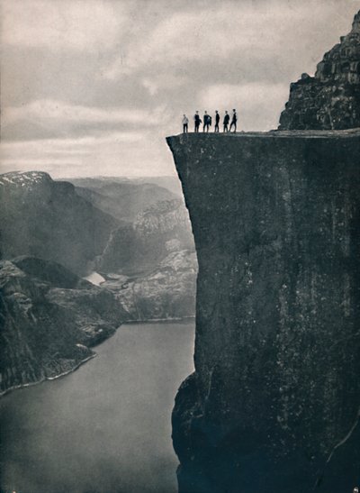 Kazatelna v Lysefjordu, 1914. od Unbekannt
