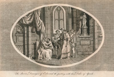 Královna vdova Edwarda IV. se loučí se svým synem, vévodou z Yorku, 1483 1793 od Unbekannt