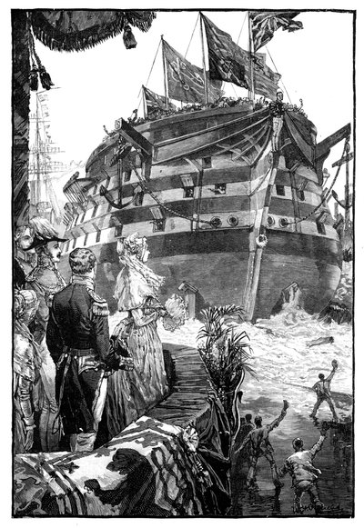 Královna na startu Trafalgaru, 1841, 1900 od Unbekannt