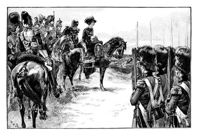 Královna v táboře v Chobham, Surrey, 1853, 1888 od Unbekannt