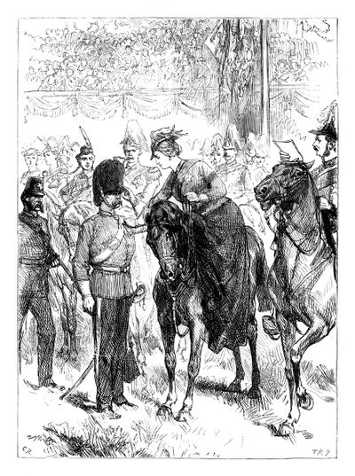 Královna rozdává Viktoriiny kříže v Hyde Parku, Londýn, 50. léta 19. století, 1888 od Unbekannt