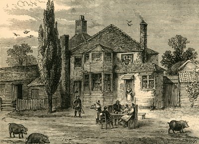 The Queens Head and Artyčok., c1876. od Unbekannt