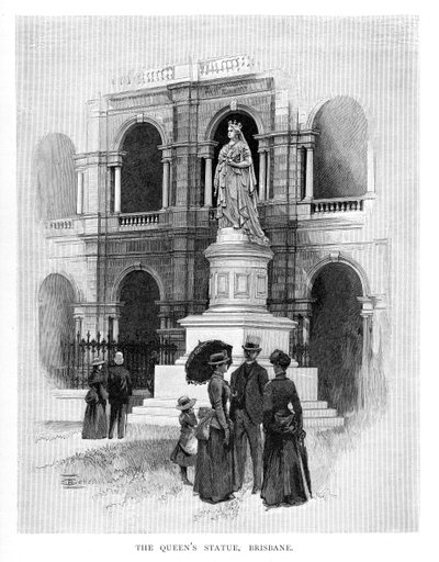 The Queens Statue, Brisbane, Austrálie, 1886 od Unbekannt