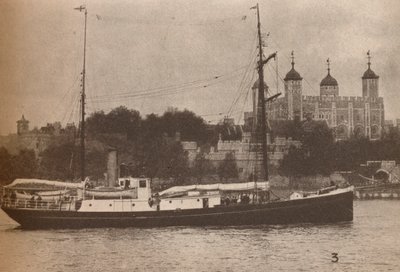 The Quest, ve kterém Sir Ernest Shackleton vyplul v září 1921, na to, co mělo dokázat jeho poslední od Unbekannt
